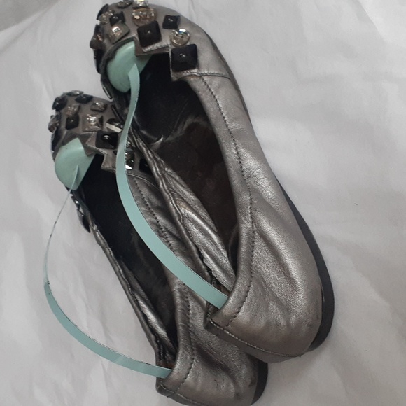 Miu miu pointy toe flats with rhinestones 38 / 7.5 - Picture 4 of 11